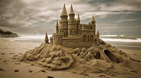Sand Castle Hd Wallpapers With Castle On The Beach Background Sand