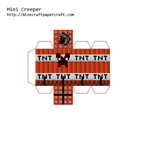 Papercraft Mini Nuke Creeper More Creeper Mod Paper Crafts