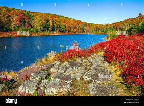 Blue Mountain Lake New Jersey Just Off The Appalachian Trail Was