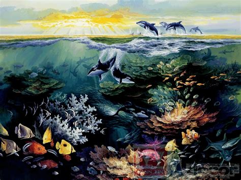 Underwater Paradise Wall Mural Full Size Large Wall Murals The Mural
