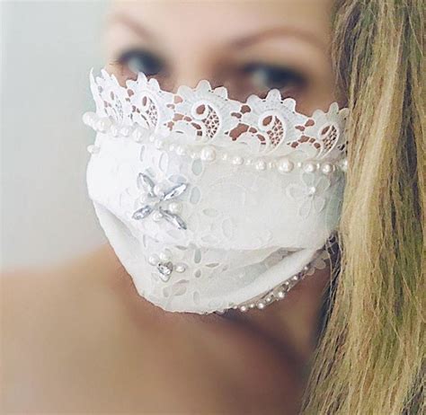 Lace Bridal Mask Etsy In 2020 Bridal Mask Lace Mask Fashion Face Mask