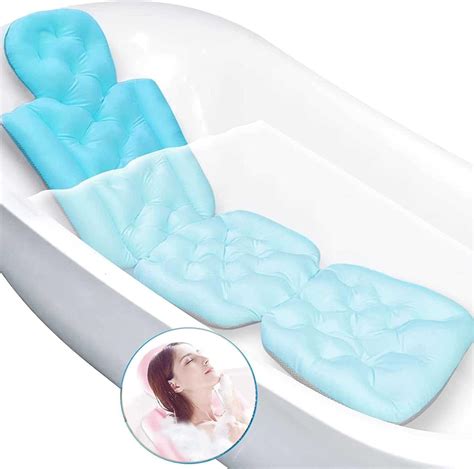 Full Body Bath Pillow Spa Bathtub Pillow For Head Neck Shoulder And