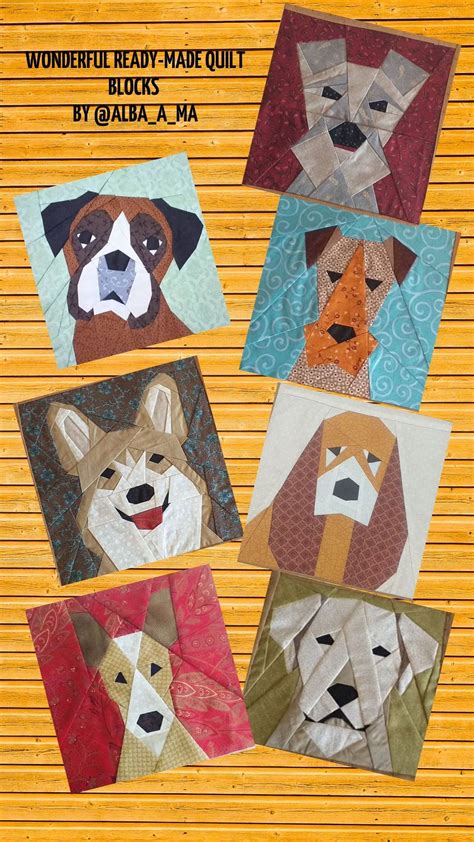 Dog Quilt Block Pattern In 2020 Dog Quilts Quilt Patterns Quilt