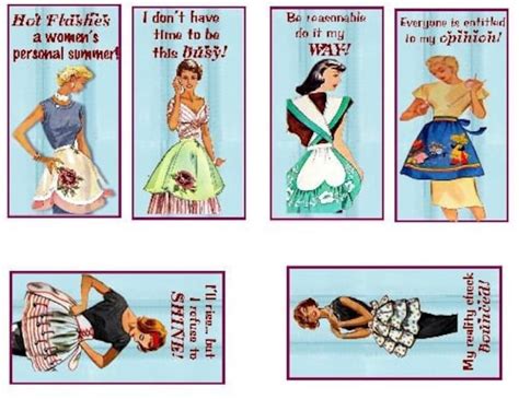 Retro Hang Tags Vintage 1950s Ads 50s Ladies By Retrosassdesigns