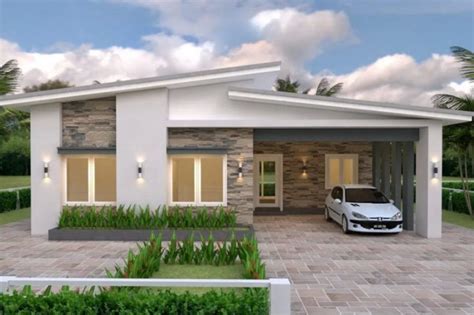 Beautiful Bungalow House With Sandstone Bricks Pinoy House Plans