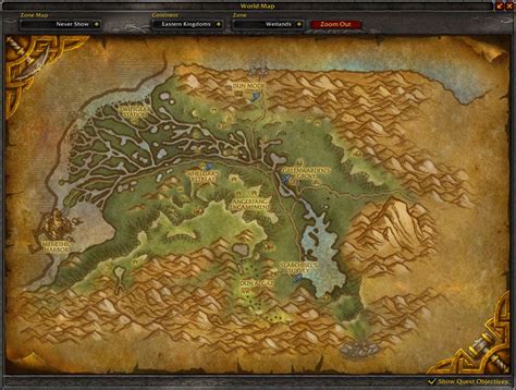 Wetlands Cataclysm Map Wow Screenshot Gamingcfg
