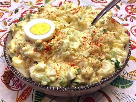 creamy egg potato salad recipe creamy potato salad  egg peas  chives kertas basah