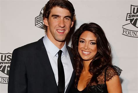 Young Sports Stars Michael Phelps Girlfriend Nicole Johnson 2012
