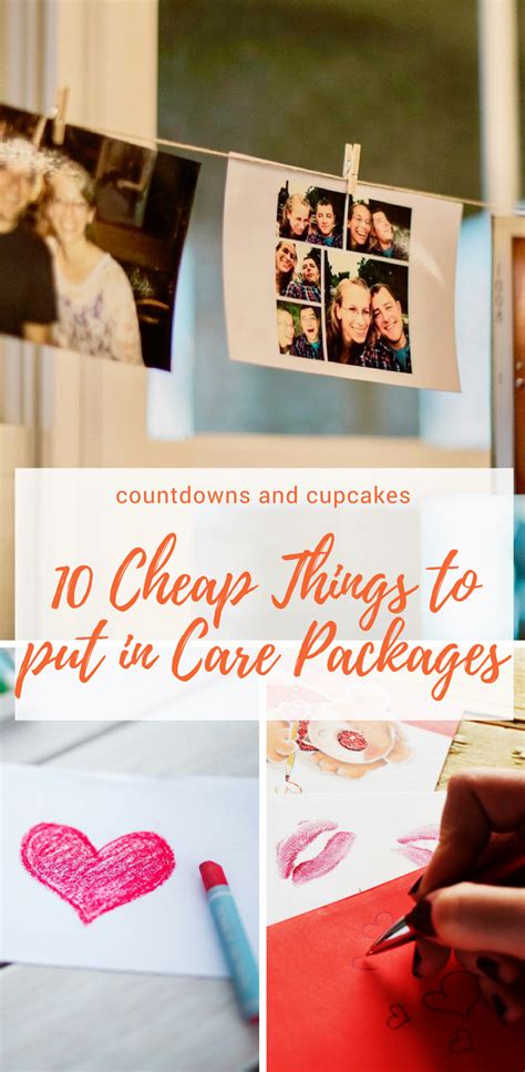Cheap Things To Put In Care Packages Countdowns And Cupcakes Care Package Birthday Care