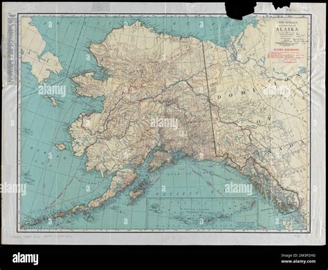 Rand Mcnally Mapa Estándar De Alaska Alaska Mapas Ferrocarriles