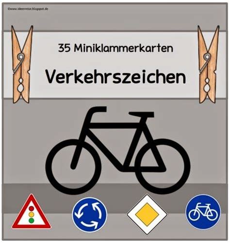 Verkehrsschilder verkehrszeichen kinder zum spielen. Miniklammerkarten "Verkehrsschilder" | Verkehrserziehung grundschule, Fahrradprüfung grundschule ...