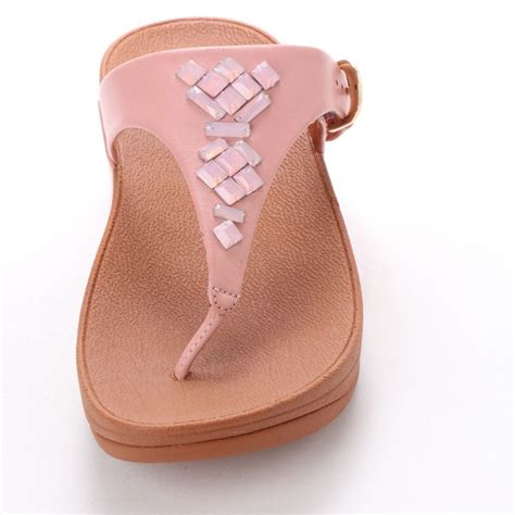 Fitflop The Skinny Toe Thong Sandals Crystal （dusky Pink） Fitflop公式