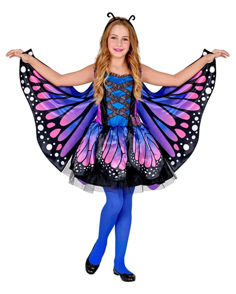 Purple Butterfly Child Costume Horror