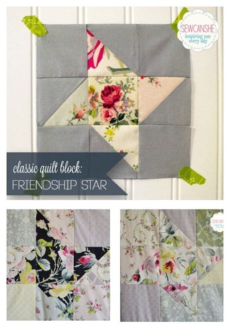 Easy Quilt Block Tutorial The Friendship Star — Sewcanshe Free Sewing