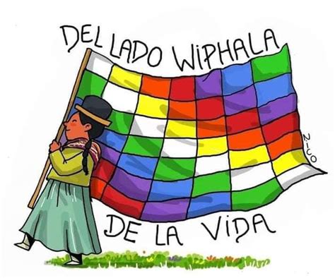 A Bandeira Wiphala Representa A População Originária Dos Andes E Também
