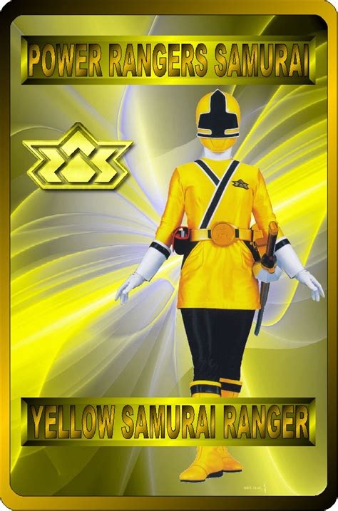 Yellow Samurai Ranger By Raatnysba On Deviantart