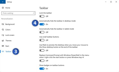 How To Automatically Hide The Taskbar In Windows 10