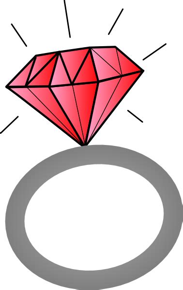 Red Jeweled Ring Clip Art At Vector Clip Art Online