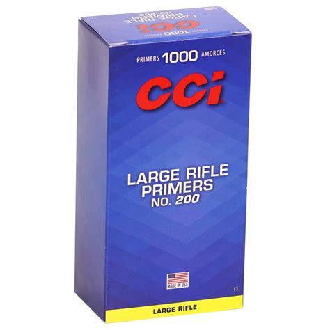 Cci Large Rifle Primers 200 Box Of 1000 Deals