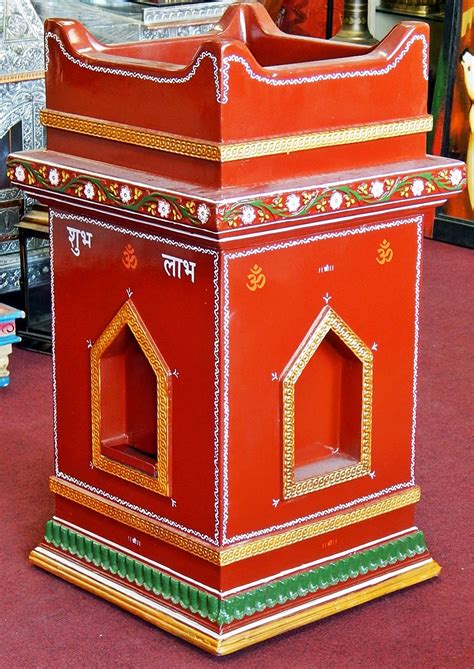 Bombayjewel 0239 Tulsi Pot Kyaro Basil Planter Hindu Temple Puja