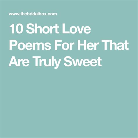 10 Short Love Poems For Her That Are Truly Sweet Love Poems Love
