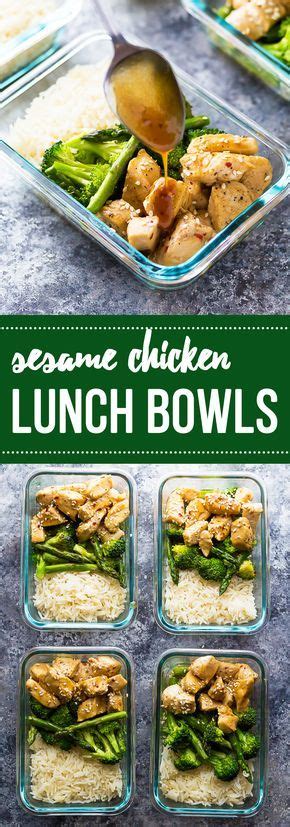 Sesame seeds — allergic to sesame? Honey Sesame Chicken Lunch Bowls | Recipe (With images) | Meals, Healthy recipes, Lunch bowl