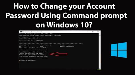 How To Change Windows Password Using Command Prompt Lates Windows