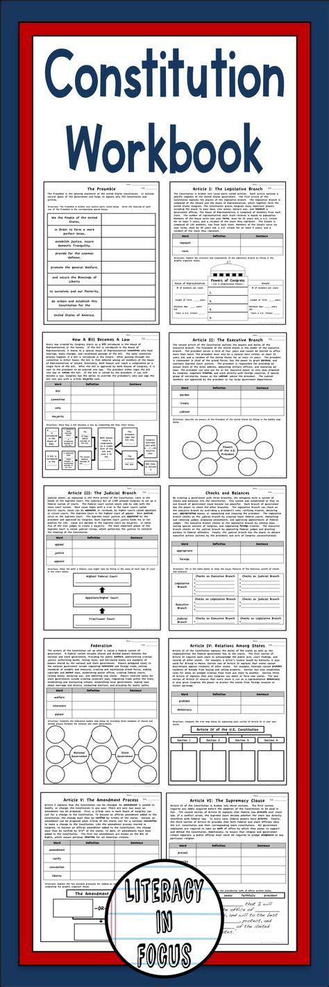 Numbers In And From The Constitution Worksheet