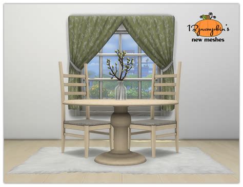 My Sims 4 Blog Round Table Dining Set By 13pumpkin31