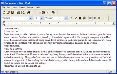 Microsoft Windows Tutorial Lesson 13 Text Formatting