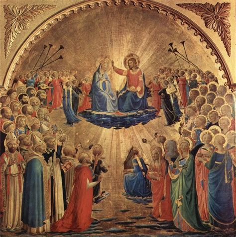 Coronation Of The Virgin Fra Angelico Uffizi Fra Angelico Uffizi