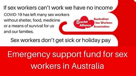 emergency support fund for sex workers in australia chuffed non profit charity and social