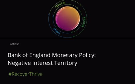 Bank Of England Monetary Policy Negative Interest Territory