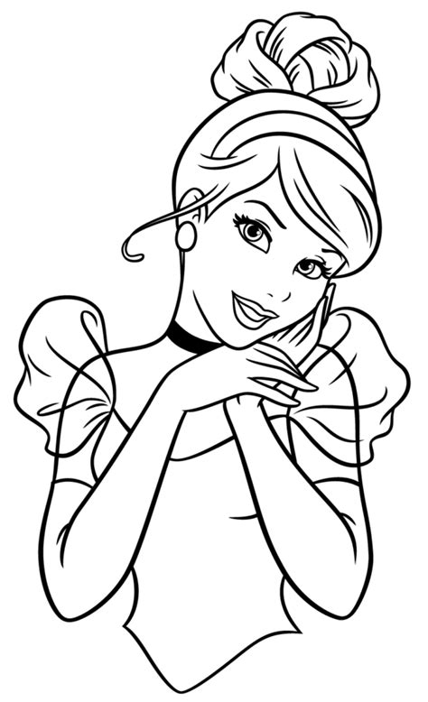 Dibujo Para Colorear Princesa De Disney Cenicienta Dibujos De Sexiz Pix