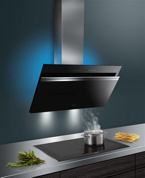 Iq Wall Mounted Cooker Hood Cm Clear Glass Black Printed Architonic