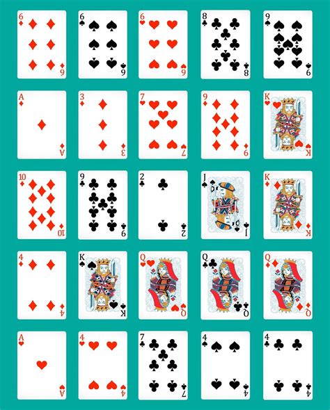 Printable Pokeno Board Game Instructions Printable Playing Cards