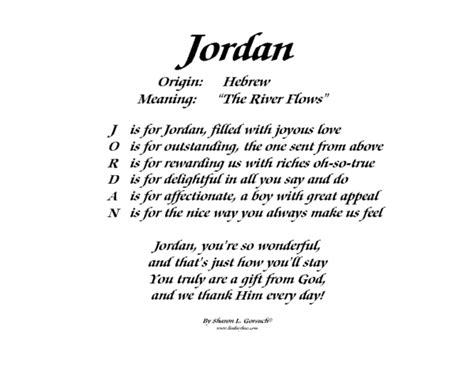 Meaning Of Jordan Lindseyboo