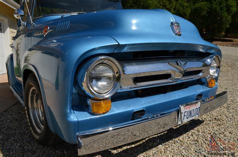 1956 Ford F100 Mild Rod Pickup 350 350 Volare Suspension P Steering