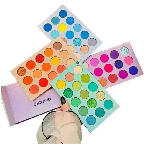 Multicolor Beauty Glazed Eyeshadow Palette Pressed Powder Packaging