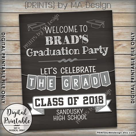 Graduation Sign, Graduation Party Decorations, Graduation Welcome Sign