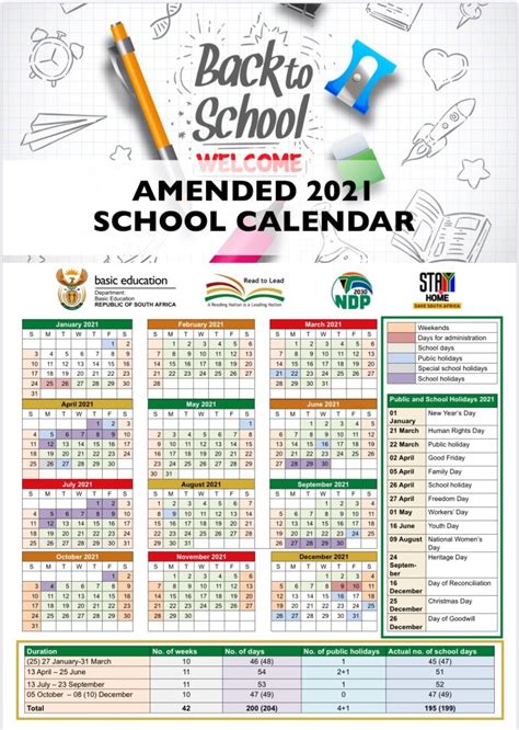 Govt Publishes Revised 2021 School Calendar South Africa Current
