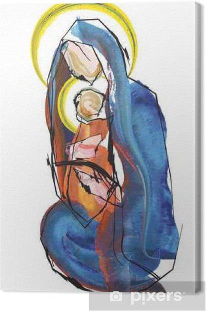 Abstract Nativity Painting Beginner Painting