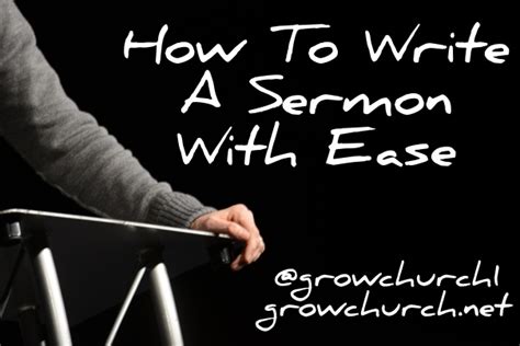 I am preparing a sermon and really didn't know how to go about it,so following these steps the way you explained is really easy to follow. How To Write A Sermon With Ease