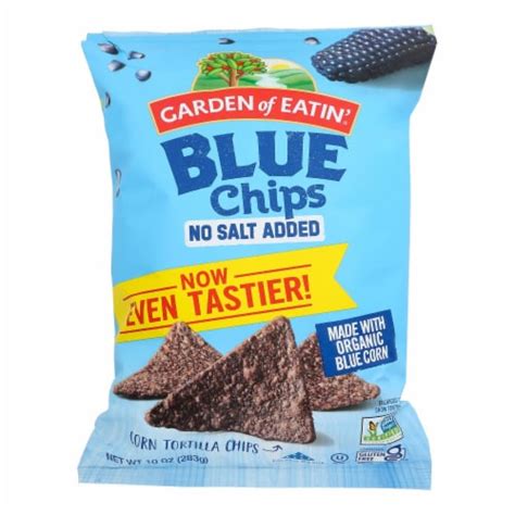 garden of eatin blue chips no salt added corn tortilla chips 12 ct 10 oz food 4 less