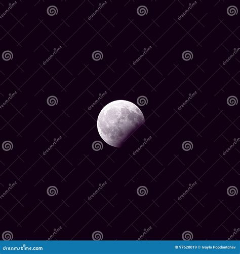 Purple Moon Eclipse Stock Image Image Of Nature Europe 97620019