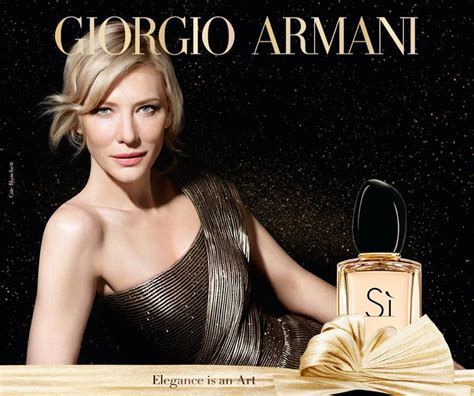 Cate Blanchett Limited Edition Armani Si Perfume Ad