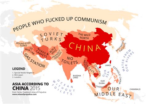 Atlasofprejudice Asia According To China A Map Maps On The Web
