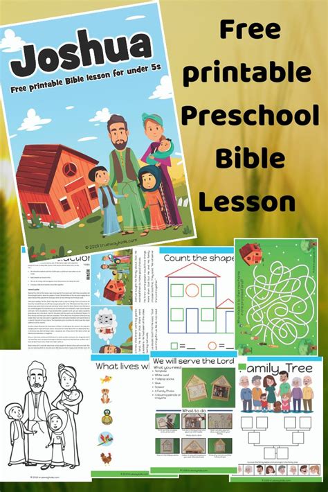 Free Printable Joshua Bible Lesson For Preschool Kids Bible