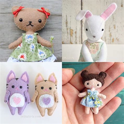 Felt Toy Sewing Patterns Make Your Own Stuffed Animals And Dolls
