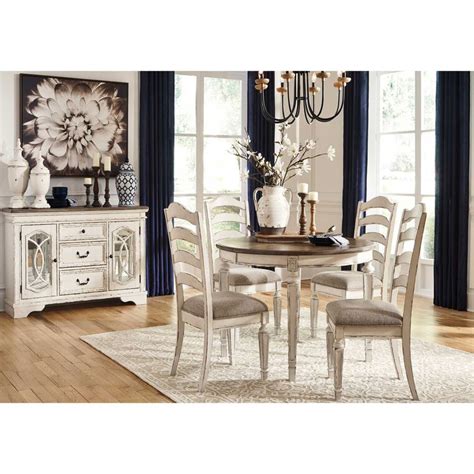 Signature design by ashley realyn dining room server in chipped white. Ashley Furniture Ind. Dining Sets 6-Piece Realyn Dining ...